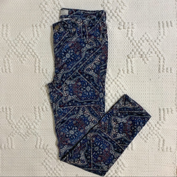 Free People Paisley Corduroys - Picture 2 of 4